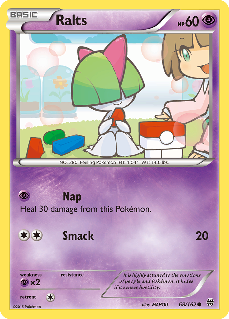 Ralts (68/162) [XY: BREAKthrough] | Shuffle n Cut Hobbies & Games