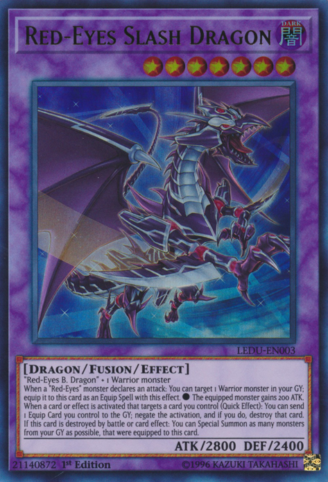 Red-Eyes Slash Dragon [LEDU-EN003] Ultra Rare | Shuffle n Cut Hobbies & Games