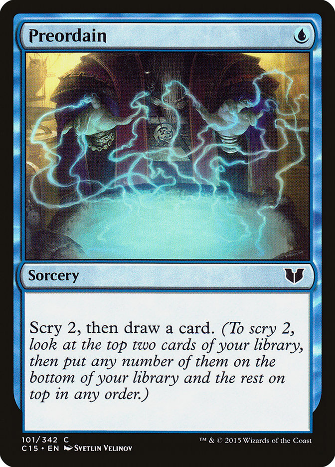 Preordain [Commander 2015] | Shuffle n Cut Hobbies & Games