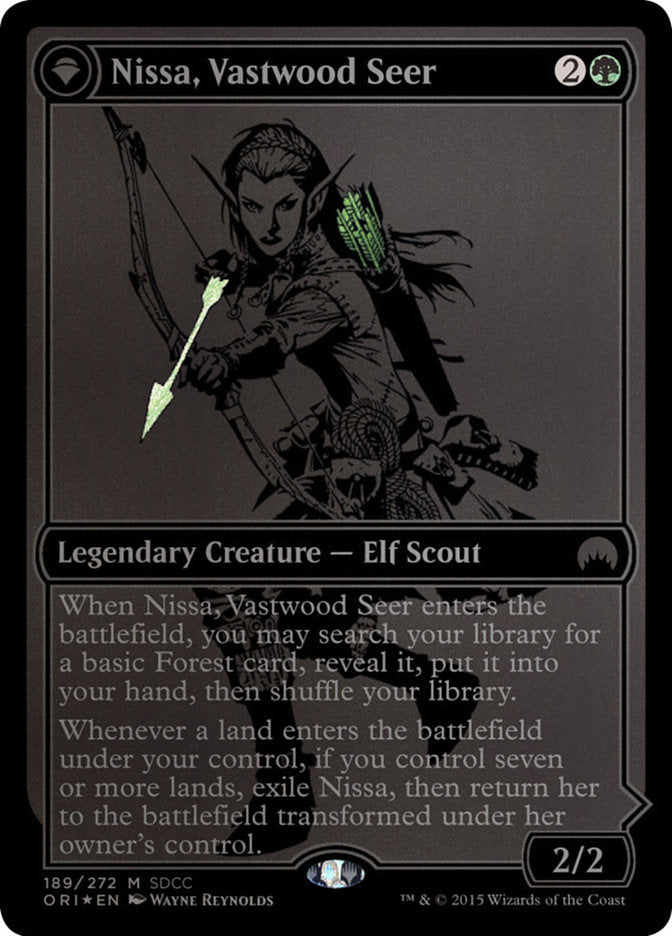 Nissa, Vastwood Seer // Nissa, Sage Animist [San Diego Comic-Con 2015] | Shuffle n Cut Hobbies & Games