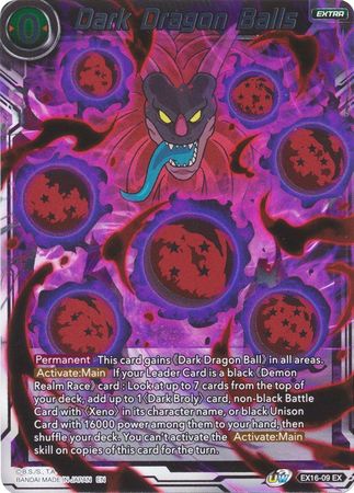 Dark Dragon Balls [EX16-09] | Shuffle n Cut Hobbies & Games