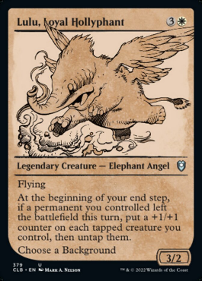 Lulu, Loyal Hollyphant (Showcase) [Commander Legends: Battle for Baldur's Gate] | Shuffle n Cut Hobbies & Games