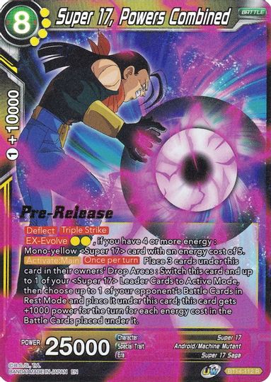 Super 17, Powers Combined (BT14-112) [Cross Spirits Prerelease Promos] | Shuffle n Cut Hobbies & Games