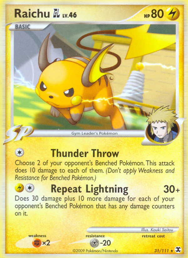 Raichu GL (31/111) [Platinum: Rising Rivals] | Shuffle n Cut Hobbies & Games