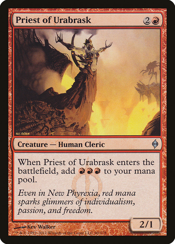 Priest of Urabrask [New Phyrexia] | Shuffle n Cut Hobbies & Games