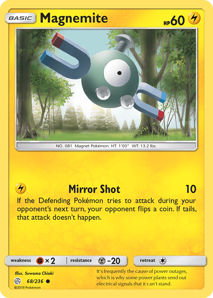 Magnemite (68/236) [Sun & Moon: Cosmic Eclipse] | Shuffle n Cut Hobbies & Games