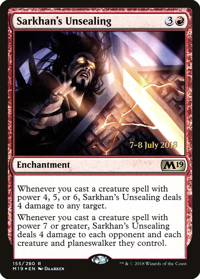 Sarkhan's Unsealing [Core Set 2019 Prerelease Promos] | Shuffle n Cut Hobbies & Games
