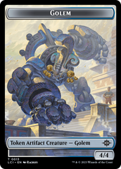 Gnome // Golem Double-Sided Token [The Lost Caverns of Ixalan Tokens] | Shuffle n Cut Hobbies & Games