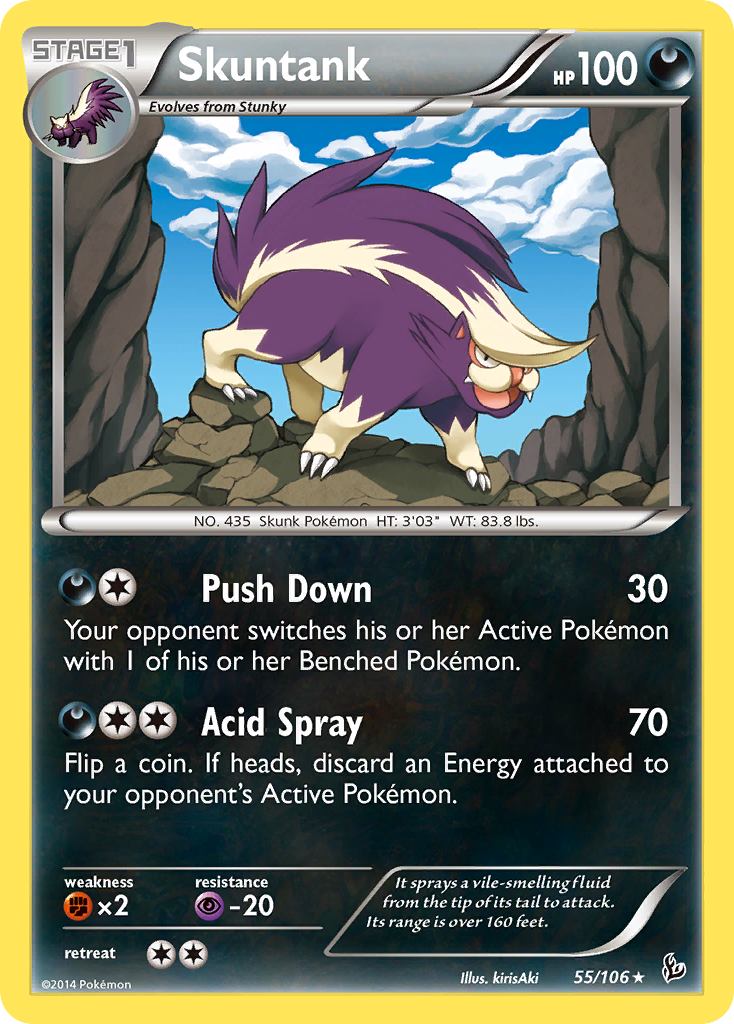 Skuntank (55/106) [XY: Flashfire] | Shuffle n Cut Hobbies & Games