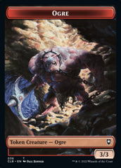 Boar // Ogre Double-Sided Token [Commander Legends: Battle for Baldur's Gate Tokens] | Shuffle n Cut Hobbies & Games