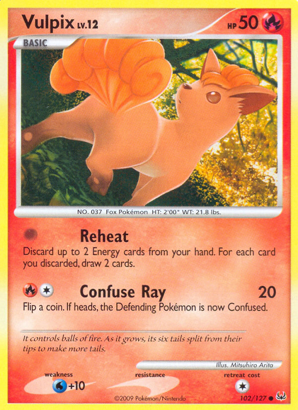 Vulpix (102/127) [Platinum: Base Set] | Shuffle n Cut Hobbies & Games