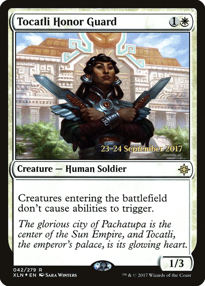 Tocatli Honor Guard [Ixalan Prerelease Promos] | Shuffle n Cut Hobbies & Games