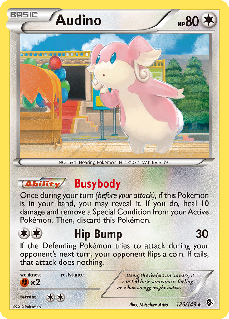 Audino (126/149) [Black & White: Boundaries Crossed] | Shuffle n Cut Hobbies & Games