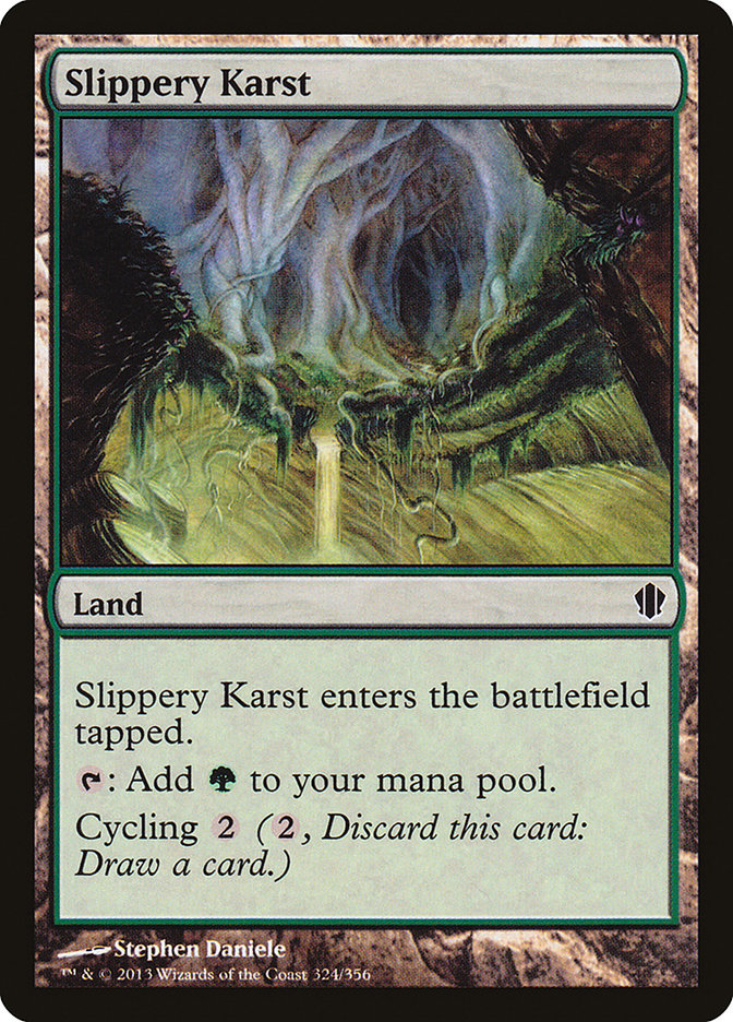 Slippery Karst [Commander 2013] | Shuffle n Cut Hobbies & Games