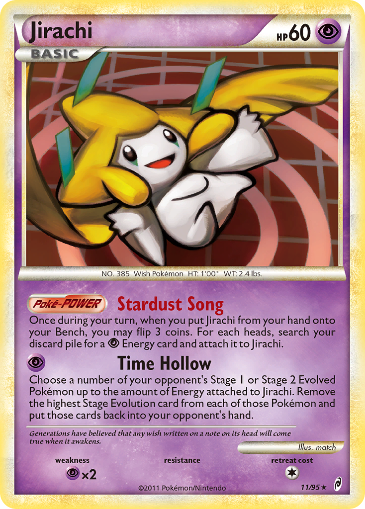 Jirachi (11/95) [HeartGold & SoulSilver: Call of Legends] | Shuffle n Cut Hobbies & Games