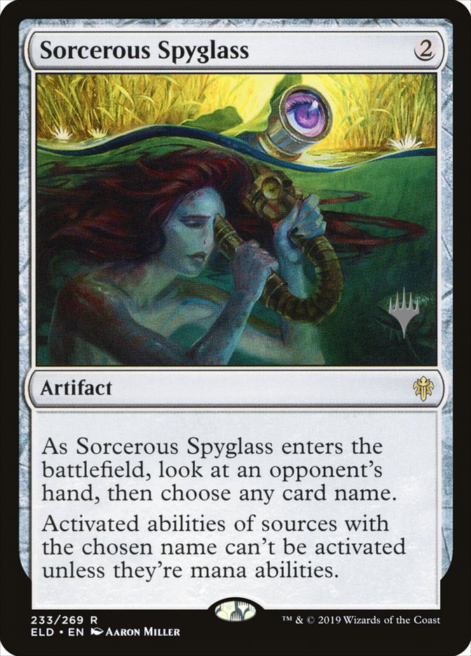 Sorcerous Spyglass (Promo Pack) [Throne of Eldraine Promos] | Shuffle n Cut Hobbies & Games