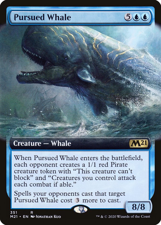 Pursued Whale (Extended Art) [Core Set 2021] | Shuffle n Cut Hobbies & Games