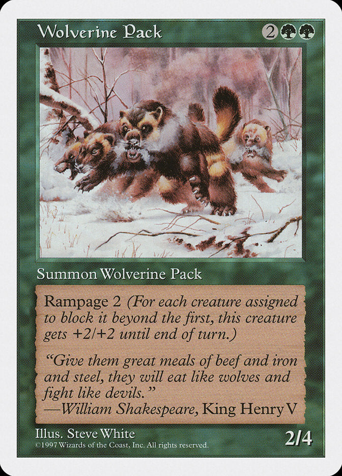 Wolverine Pack [Fifth Edition] | Shuffle n Cut Hobbies & Games