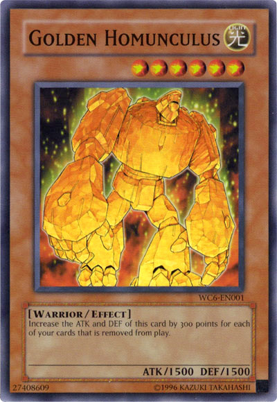 Golden Homunculus [WC6-EN001] Super Rare | Shuffle n Cut Hobbies & Games