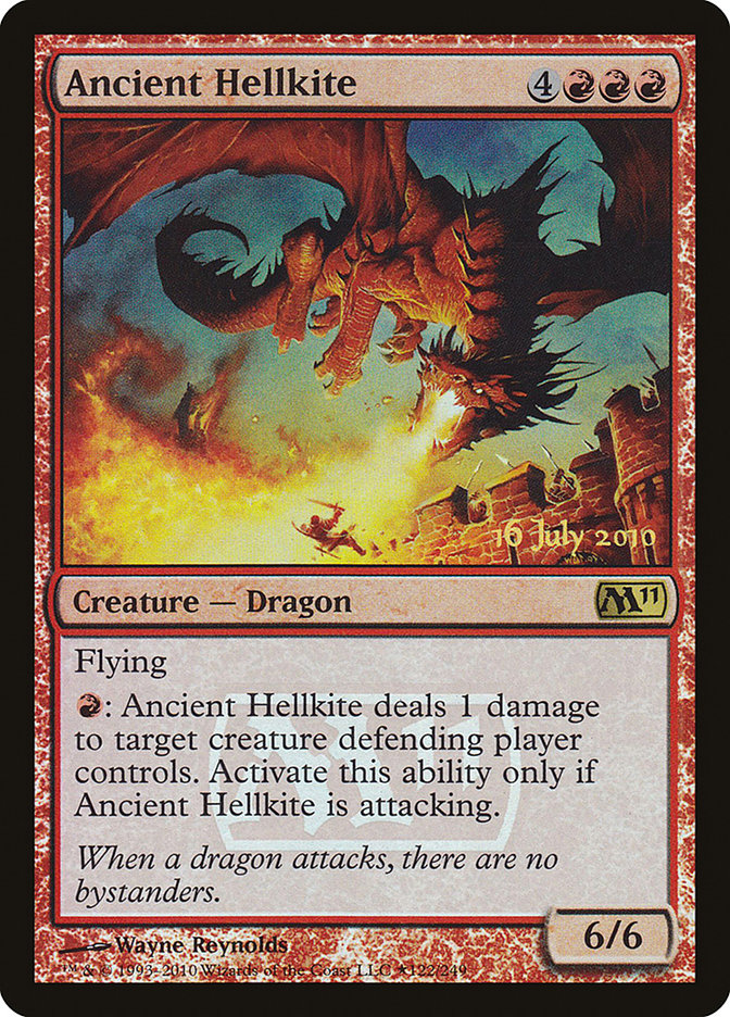 Ancient Hellkite [Magic 2011 Prerelease Promos] | Shuffle n Cut Hobbies & Games
