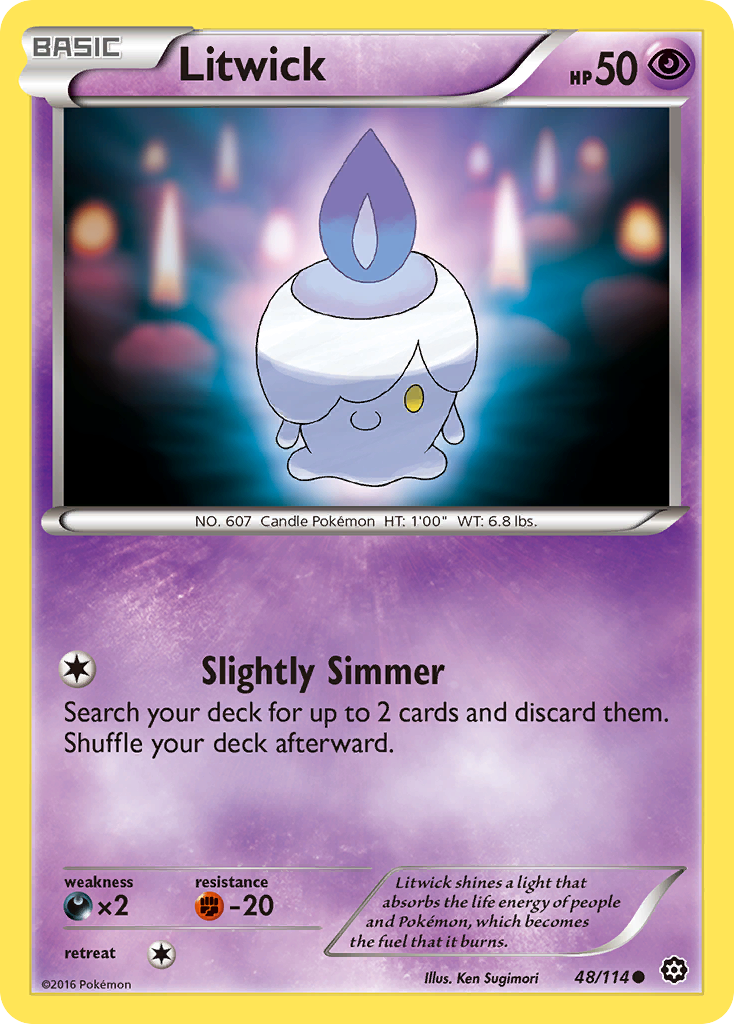 Litwick (48/114) [XY: Steam Siege] | Shuffle n Cut Hobbies & Games