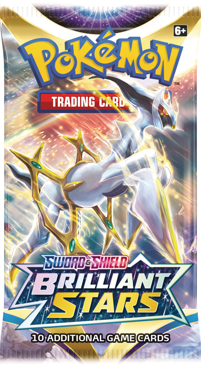 Pokemon TCG - Booster Pack: Sword & Shield Brilliant Stars | Shuffle n Cut Hobbies & Games