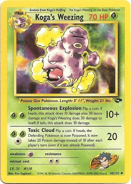 Koga's Weezing (50/132) [Gym Challenge Unlimited] | Shuffle n Cut Hobbies & Games
