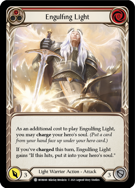 Engulfing Light (Red) [MON048] 1st Edition Normal | Shuffle n Cut Hobbies & Games