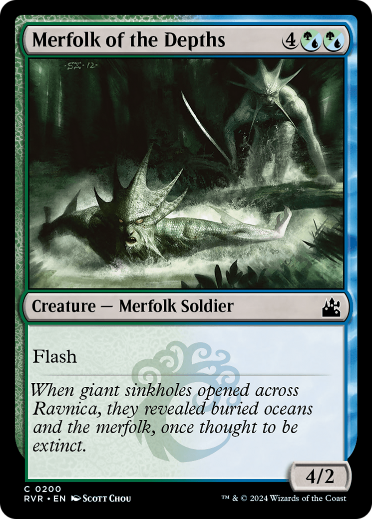 Merfolk of the Depths [Ravnica Remastered] | Shuffle n Cut Hobbies & Games