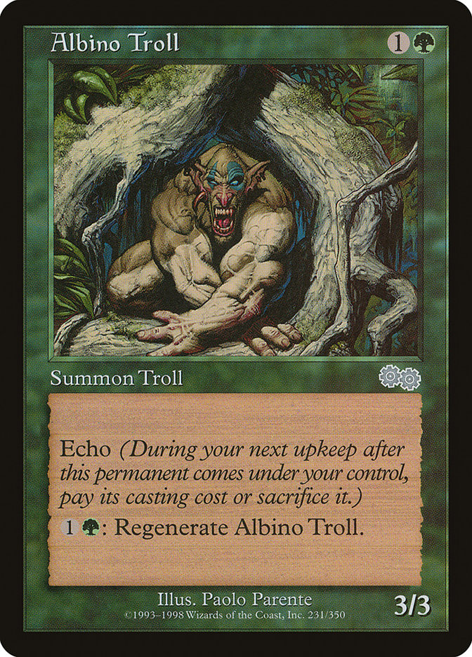 Albino Troll [Urza's Saga] | Shuffle n Cut Hobbies & Games