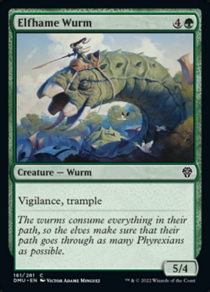 Elfhame Wurm [Dominaria United] | Shuffle n Cut Hobbies & Games