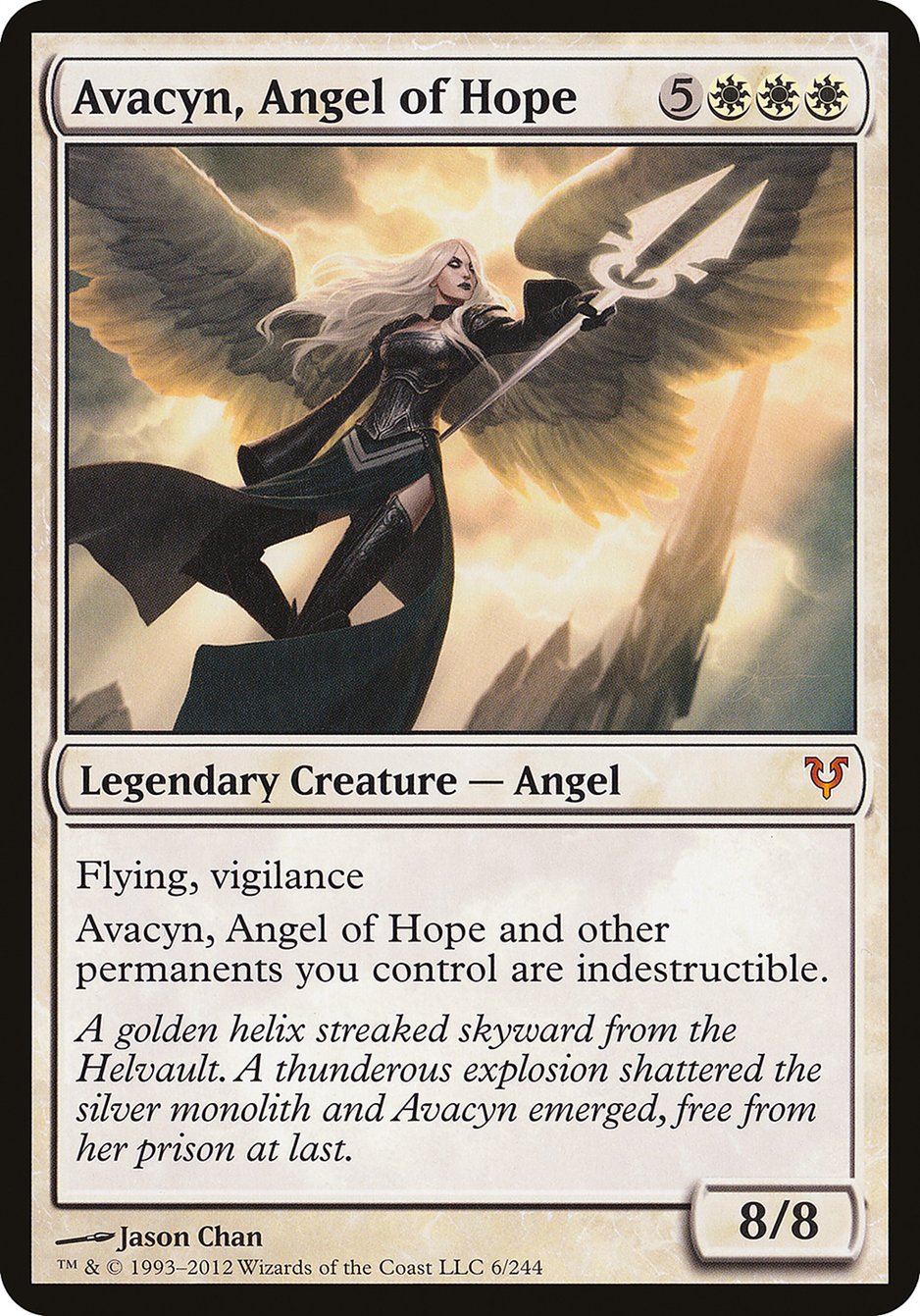 Avacyn, Angel of Hope (Oversized) [Open the Helvault] | Shuffle n Cut Hobbies & Games