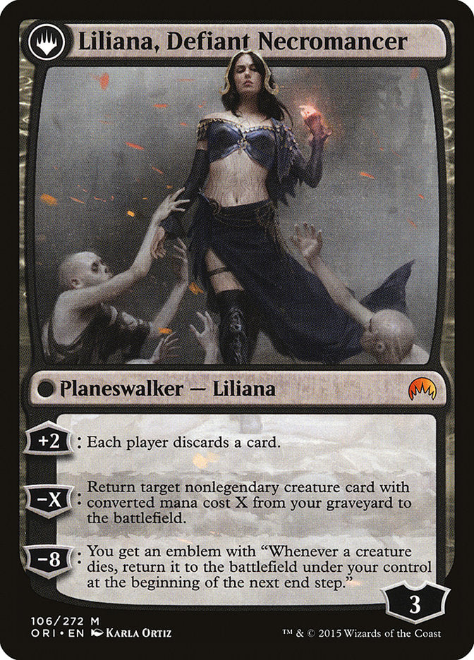 Liliana, Heretical Healer // Liliana, Defiant Necromancer [Magic Origins] | Shuffle n Cut Hobbies & Games