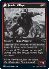 Fearful Villager // Fearsome Werewolf [Innistrad: Double Feature] | Shuffle n Cut Hobbies & Games
