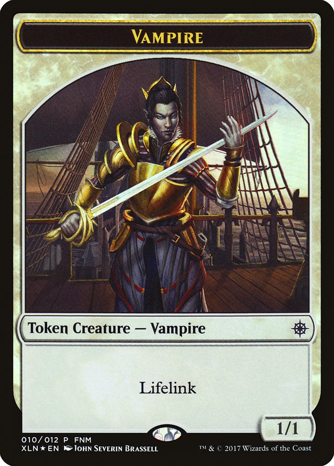 Vampire // Treasure Double-Sided Token [Friday Night Magic 2017] | Shuffle n Cut Hobbies & Games