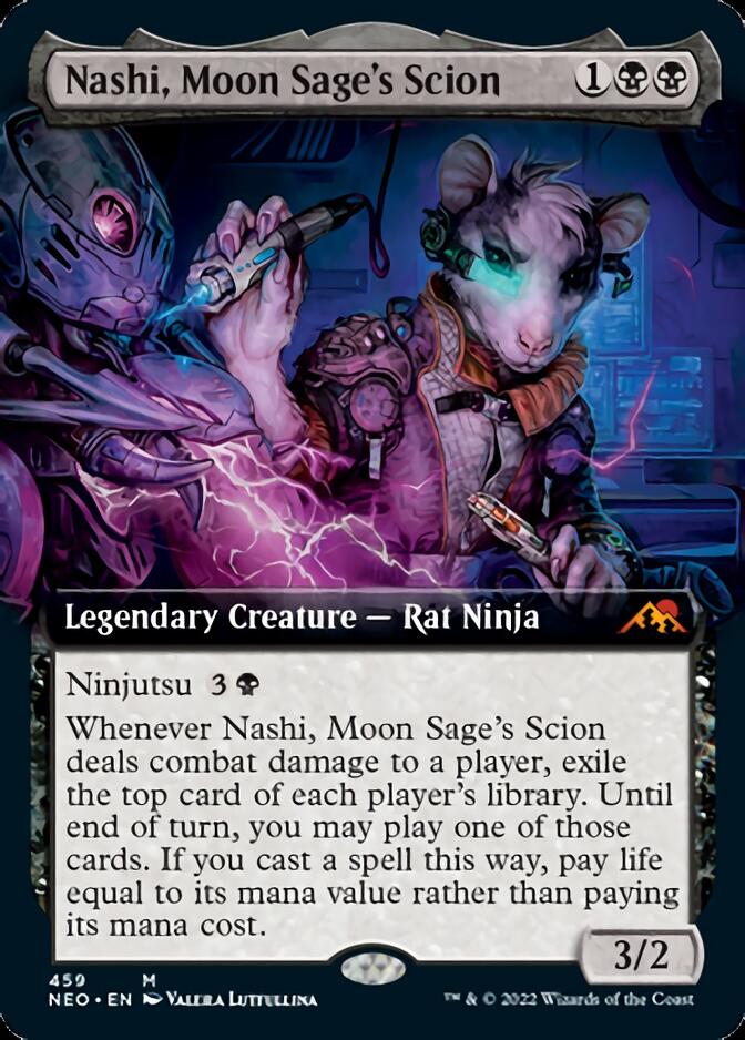 Nashi, Moon Sage's Scion (Extended Art) [Kamigawa: Neon Dynasty] | Shuffle n Cut Hobbies & Games