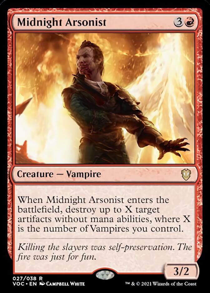 Midnight Arsonist [Innistrad: Crimson Vow Commander] | Shuffle n Cut Hobbies & Games