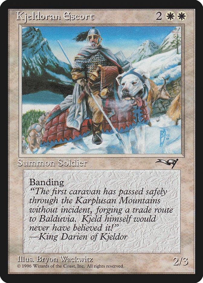 Kjeldoran Escort (Mountain Background) [Alliances] | Shuffle n Cut Hobbies & Games