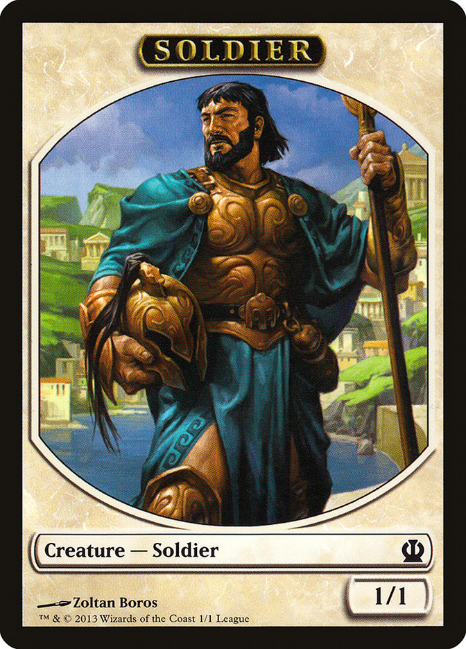 Soldier Token (Zoltan Boros) [League Tokens 2013] | Shuffle n Cut Hobbies & Games