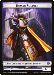 Human Soldier // Elephant Double-Sided Token [Phyrexia: All Will Be One Commander Tokens] | Shuffle n Cut Hobbies & Games