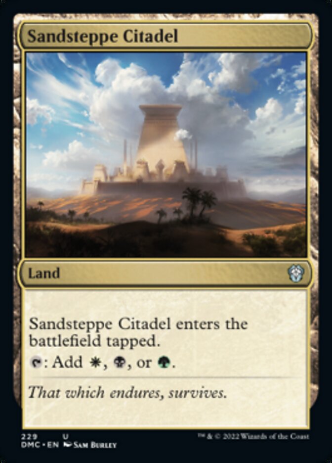 Sandsteppe Citadel [Dominaria United Commander] | Shuffle n Cut Hobbies & Games