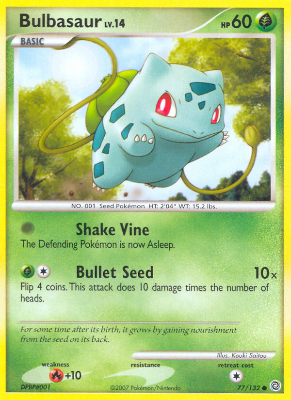 Bulbasaur (77/132) [Diamond & Pearl: Secret Wonders] | Shuffle n Cut Hobbies & Games