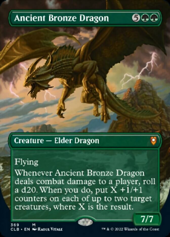Ancient Bronze Dragon (Borderless Alternate Art) [Commander Legends: Battle for Baldur's Gate] | Shuffle n Cut Hobbies & Games
