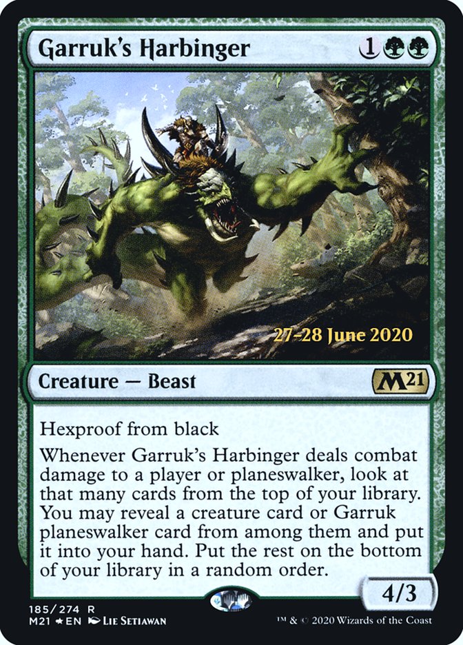 Garruk's Harbinger [Core Set 2021 Prerelease Promos] | Shuffle n Cut Hobbies & Games