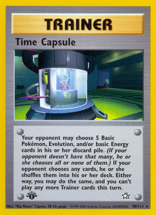 Time Capsule (90/111) [Neo Genesis 1st Edition] | Shuffle n Cut Hobbies & Games