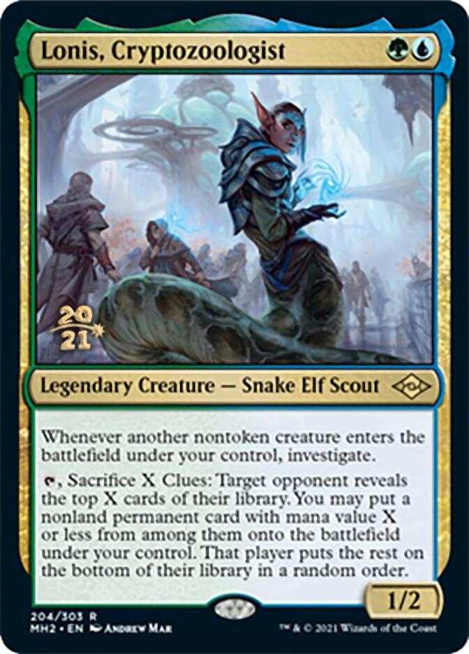 Lonis, Cryptozoologist [Modern Horizons 2 Prerelease Promos] | Shuffle n Cut Hobbies & Games