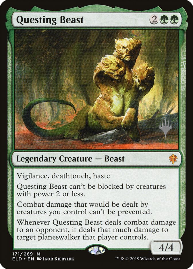 Questing Beast (Promo Pack) [Throne of Eldraine Promos] | Shuffle n Cut Hobbies & Games