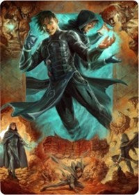 Jace, Mirror Mage 2 Art Card [Zendikar Rising Art Series] | Shuffle n Cut Hobbies & Games