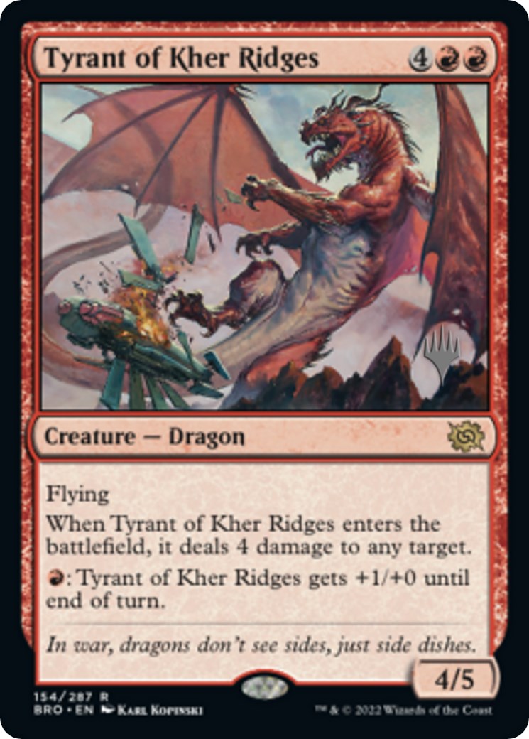 Tyrant of Kher Ridges (Promo Pack) [The Brothers' War Promos] | Shuffle n Cut Hobbies & Games