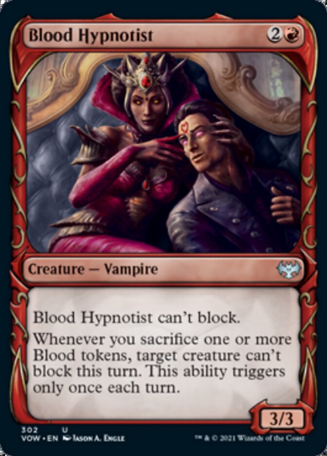 Blood Hypnotist (Showcase Fang Frame) [Innistrad: Crimson Vow] | Shuffle n Cut Hobbies & Games